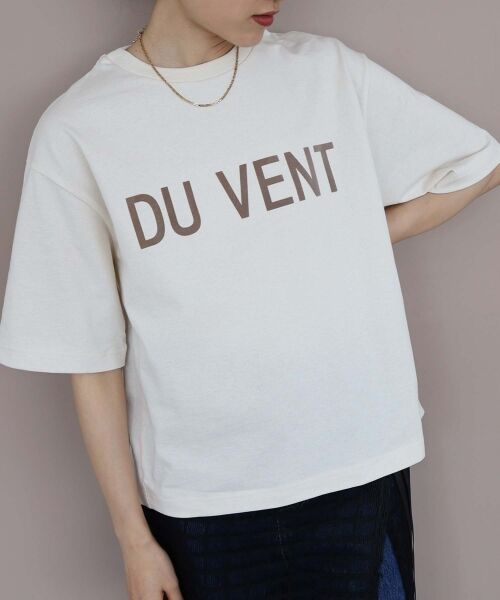 le.coeur blanc / ルクールブラン Tシャツ | 《手洗い可能》DU VENT フロッキーロゴTシャツ | 詳細16