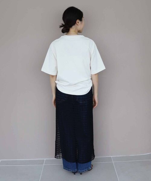 le.coeur blanc / ルクールブラン Tシャツ | 《手洗い可能》DU VENT フロッキーロゴTシャツ | 詳細21