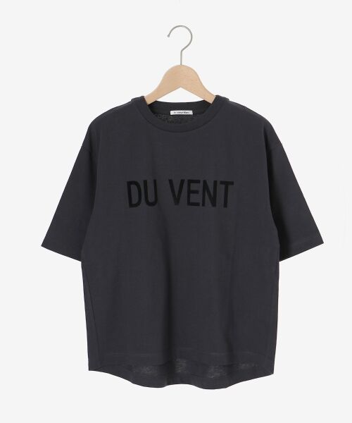 le.coeur blanc / ルクールブラン Tシャツ | 《手洗い可能》DU VENT フロッキーロゴTシャツ | 詳細23