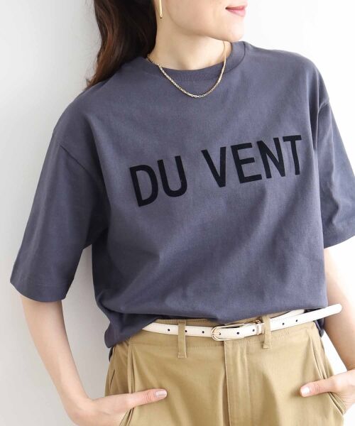le.coeur blanc / ルクールブラン Tシャツ | 《手洗い可能》DU VENT フロッキーロゴTシャツ | 詳細24