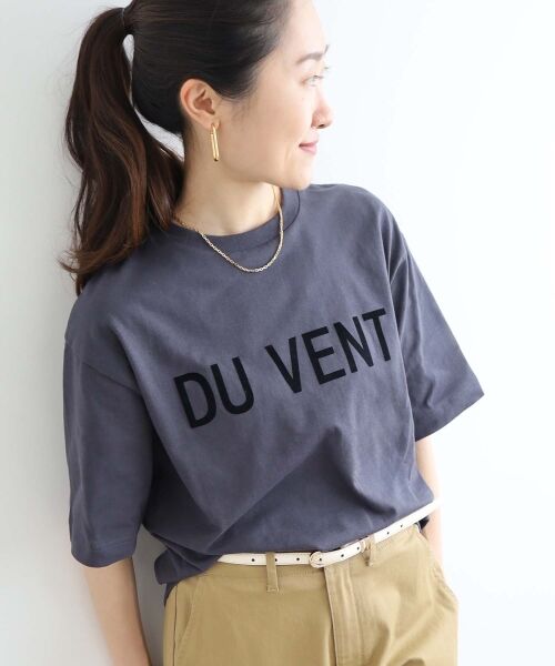 le.coeur blanc / ルクールブラン Tシャツ | 《手洗い可能》DU VENT フロッキーロゴTシャツ | 詳細26