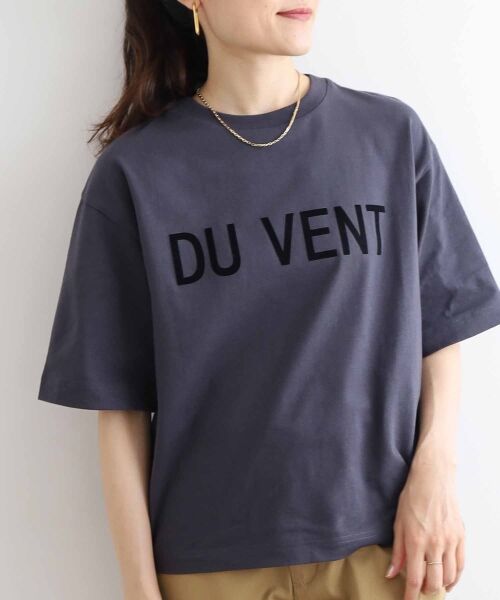 le.coeur blanc / ルクールブラン Tシャツ | 《手洗い可能》DU VENT フロッキーロゴTシャツ | 詳細27