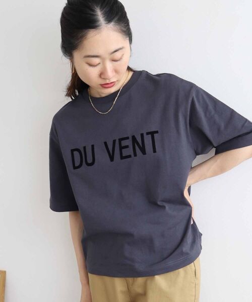 le.coeur blanc / ルクールブラン Tシャツ | 《手洗い可能》DU VENT フロッキーロゴTシャツ | 詳細28