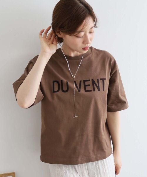 le.coeur blanc / ルクールブラン Tシャツ | 《手洗い可能》DU VENT フロッキーロゴTシャツ | 詳細3