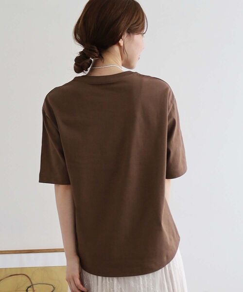 le.coeur blanc / ルクールブラン Tシャツ | 《手洗い可能》DU VENT フロッキーロゴTシャツ | 詳細4