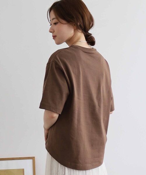 le.coeur blanc / ルクールブラン Tシャツ | 《手洗い可能》DU VENT フロッキーロゴTシャツ | 詳細5