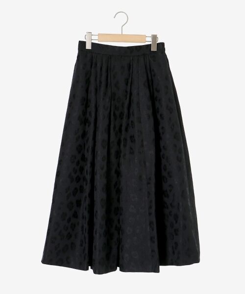 le.coeur blanc / ルクールブラン ロング・マキシ丈スカート | 《手洗い可能》Perle Pecheレオパードジャガードロングスカート | 詳細1
