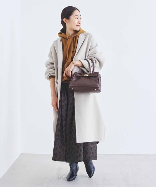 le.coeur blanc / ルクールブラン ロング・マキシ丈スカート | 《手洗い可能》Perle Pecheレオパードジャガードロングスカート | 詳細20