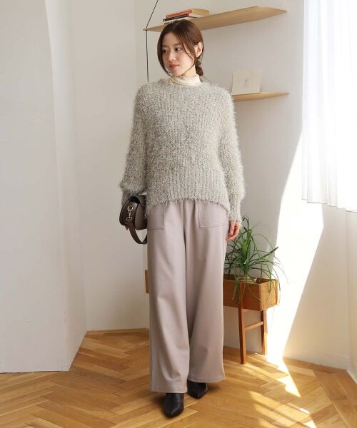 le.coeur blanc / ルクールブラン その他パンツ | ビートウォームイージーワイドパンツ | 詳細7