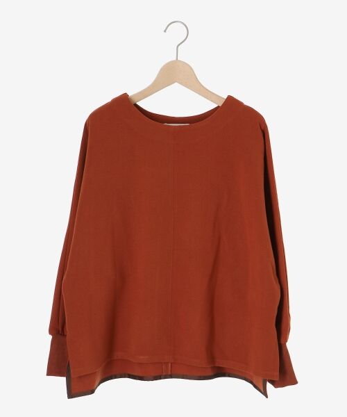 le.coeur blanc / ルクールブラン カットソー | 《手洗い可能》裏起毛ストレッチドルマンプルオーバー | 詳細1