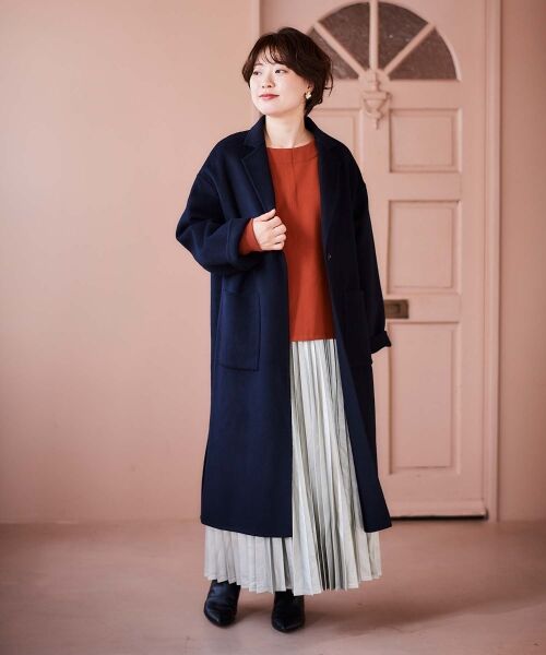 le.coeur blanc / ルクールブラン カットソー | 《手洗い可能》裏起毛ストレッチドルマンプルオーバー | 詳細10