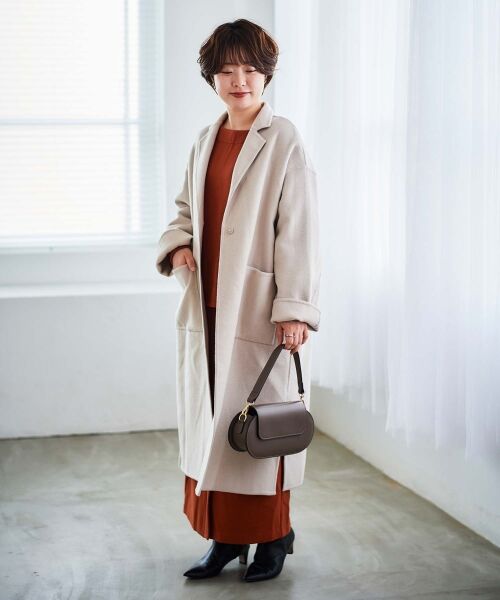 le.coeur blanc / ルクールブラン カットソー | 《手洗い可能》裏起毛ストレッチドルマンプルオーバー | 詳細12