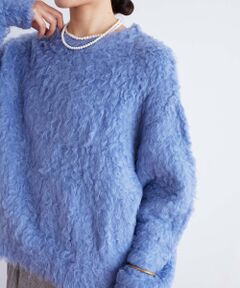 le.coeur blanc / ルクールブラン ニット・セーター | 《手洗い可能》ブークレウェーブシャギーニット