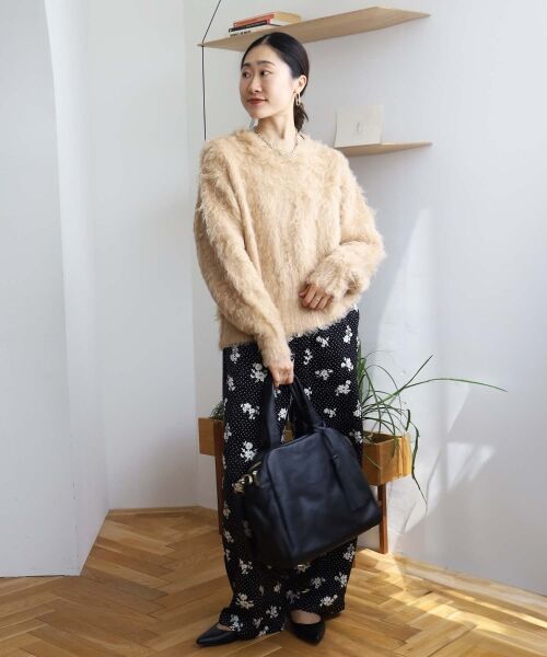 le.coeur blanc / ルクールブラン ニット・セーター | 《手洗い可能》ブークレウェーブシャギーニット | 詳細8