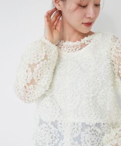 le.coeur blanc / ルクールブラン Tシャツ | 【手洗い可能】CHOKLATE PARIS モチーフレーストップス