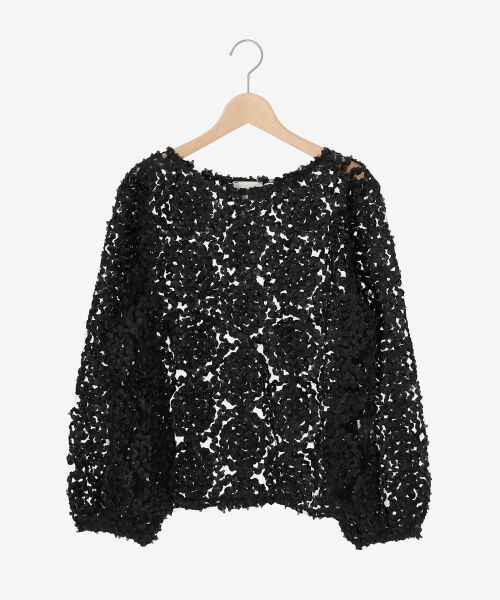 le.coeur blanc / ルクールブラン Tシャツ | 【手洗い可能】CHOKLATE PARIS モチーフレーストップス | 詳細1