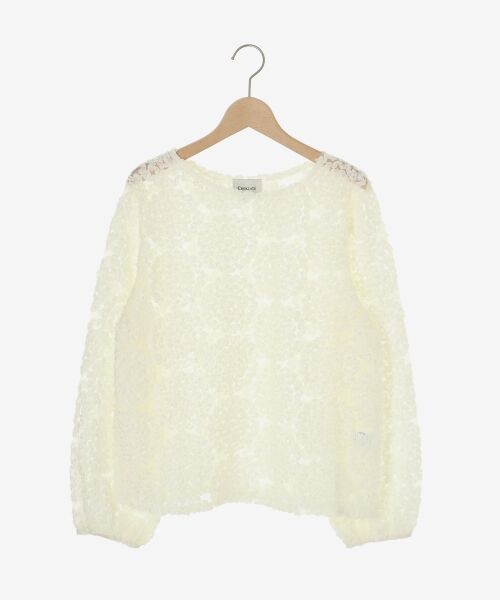 le.coeur blanc / ルクールブラン Tシャツ | 【手洗い可能】CHOKLATE PARIS モチーフレーストップス | 詳細11