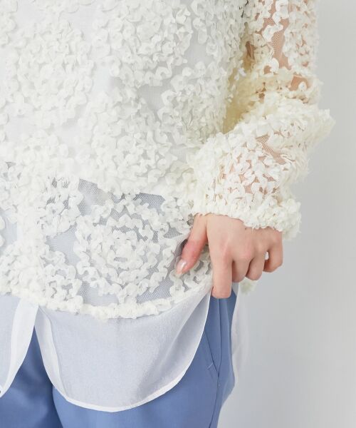 le.coeur blanc / ルクールブラン Tシャツ | 【手洗い可能】CHOKLATE PARIS モチーフレーストップス | 詳細17