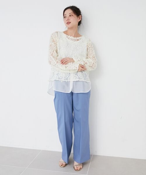 le.coeur blanc / ルクールブラン Tシャツ | 【手洗い可能】CHOKLATE PARIS モチーフレーストップス | 詳細19