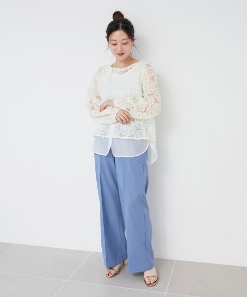 le.coeur blanc / ルクールブラン Tシャツ | 【手洗い可能】CHOKLATE PARIS モチーフレーストップス | 詳細20