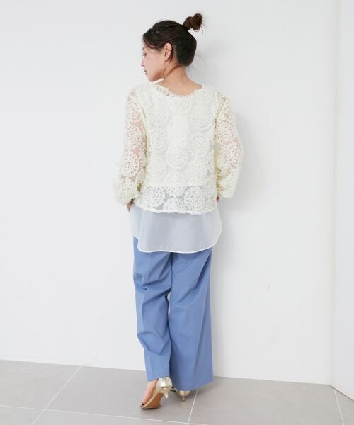 le.coeur blanc / ルクールブラン Tシャツ | 【手洗い可能】CHOKLATE PARIS モチーフレーストップス | 詳細22