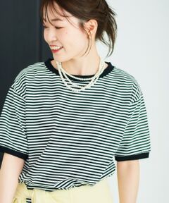 le.coeur blanc / ルクールブラン Tシャツ | STAR&STRIPE リンガーTEE
