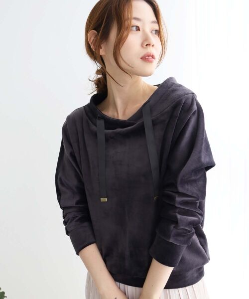 le.coeur blanc / ルクールブラン カットソー | 《WEB限定アイテム》パーカー風プルオーバー | 詳細12