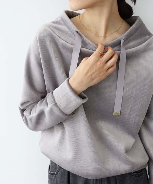 le.coeur blanc / ルクールブラン カットソー | 《WEB限定アイテム》パーカー風プルオーバー | 詳細4