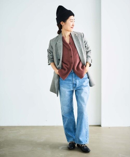 le.coeur blanc / ルクールブラン カーディガン・ボレロ | チャイニーズラクーンモックネックカーディガン | 詳細14