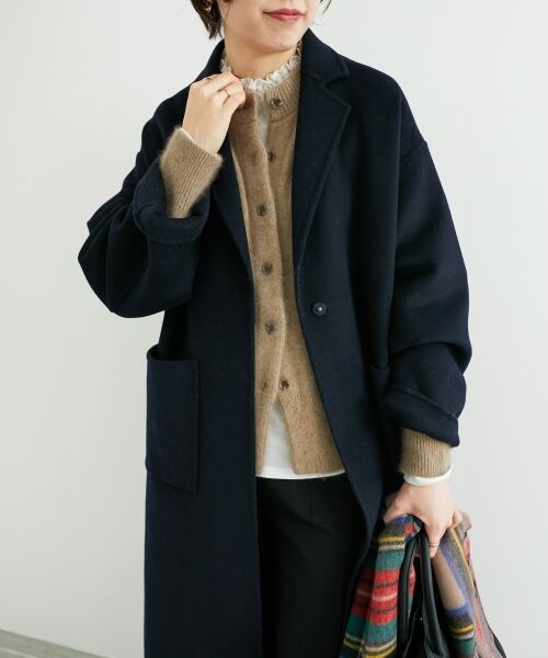 le.coeur blanc / ルクールブラン カーディガン・ボレロ | チャイニーズラクーンモックネックカーディガン | 詳細16