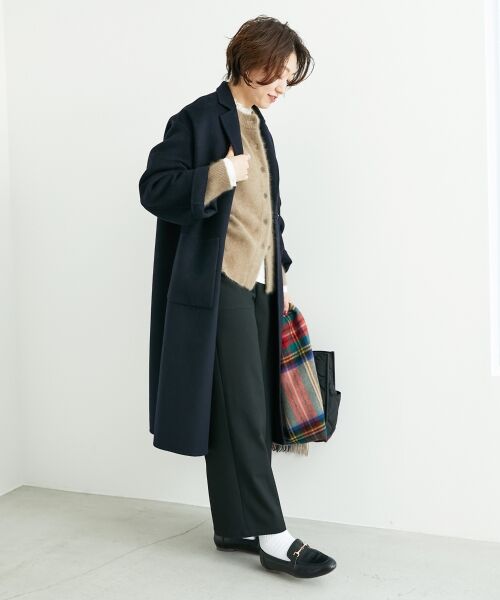 le.coeur blanc / ルクールブラン カーディガン・ボレロ | チャイニーズラクーンモックネックカーディガン | 詳細21