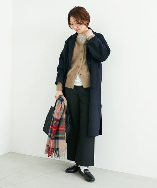 le.coeur blanc / ルクールブラン カーディガン・ボレロ | チャイニーズラクーンモックネックカーディガン | 詳細22