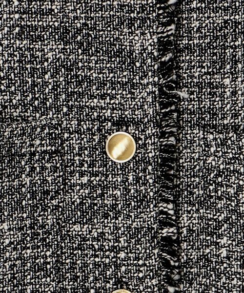 le.coeur blanc / ルクールブラン ノーカラージャケット | 《通勤着やセレモニーシーンにも》メランジツイードノーカラージャケット | 詳細29