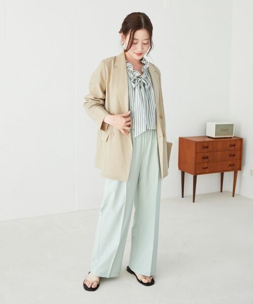 le.coeur blanc / ルクールブラン その他パンツ | 《名品★履きやすさ抜群！》アサレチックイージーワイドパンツ | 詳細11