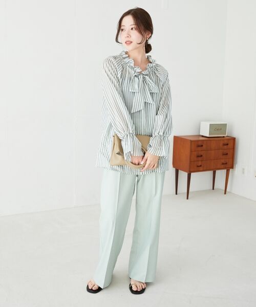 le.coeur blanc / ルクールブラン その他パンツ | 《名品★履きやすさ抜群！》アサレチックイージーワイドパンツ | 詳細12