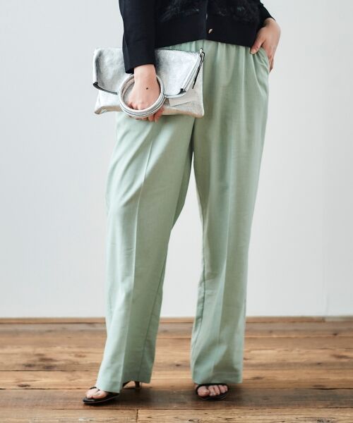 le.coeur blanc / ルクールブラン その他パンツ | 《名品★履きやすさ抜群！》アサレチックイージーワイドパンツ | 詳細15