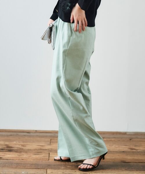 le.coeur blanc / ルクールブラン その他パンツ | 《名品★履きやすさ抜群！》アサレチックイージーワイドパンツ | 詳細16