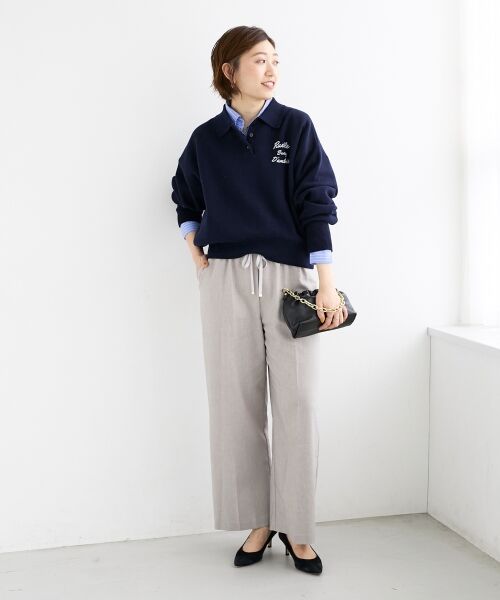 le.coeur blanc / ルクールブラン その他パンツ | 《名品★履きやすさ抜群！》アサレチックイージーワイドパンツ | 詳細3