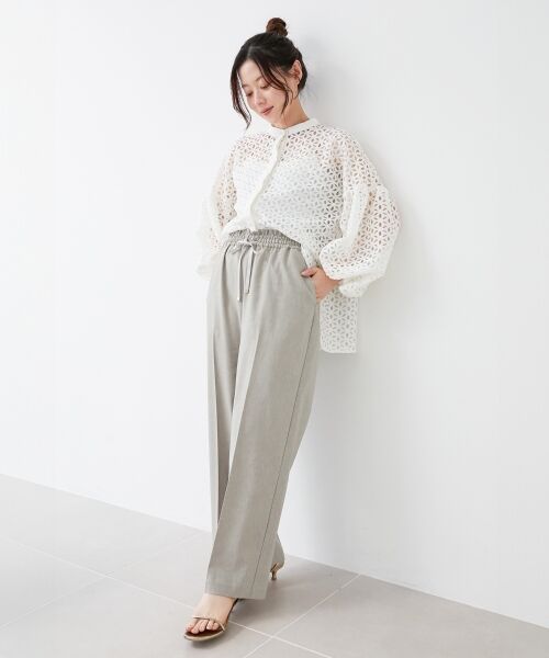 le.coeur blanc / ルクールブラン その他パンツ | 《名品★履きやすさ抜群！》アサレチックイージーワイドパンツ | 詳細10