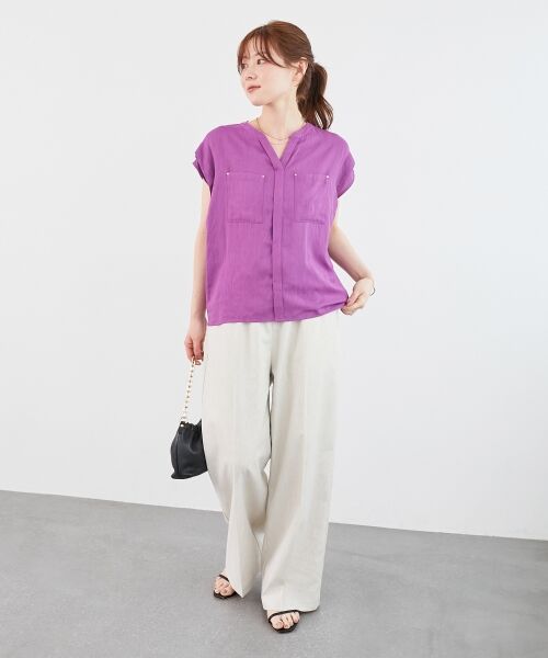 le.coeur blanc / ルクールブラン その他パンツ | 《名品★履きやすさ抜群！》アサレチックイージーワイドパンツ | 詳細20