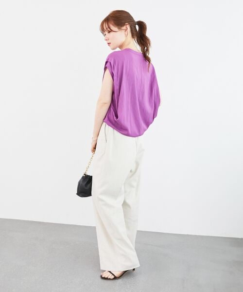 le.coeur blanc / ルクールブラン その他パンツ | 《名品★履きやすさ抜群！》アサレチックイージーワイドパンツ | 詳細21