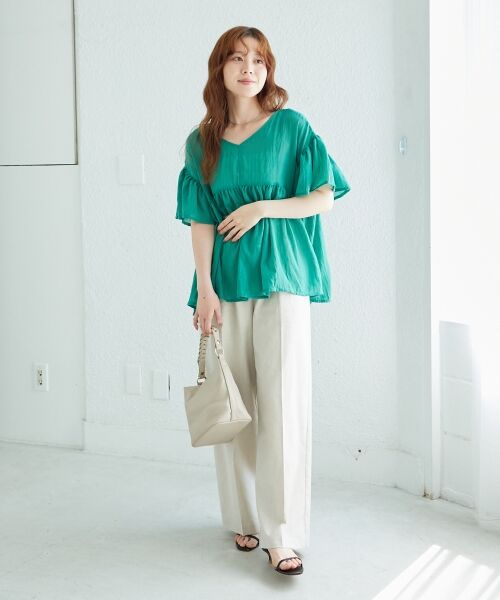 le.coeur blanc / ルクールブラン その他パンツ | 《名品★履きやすさ抜群！》アサレチックイージーワイドパンツ | 詳細23