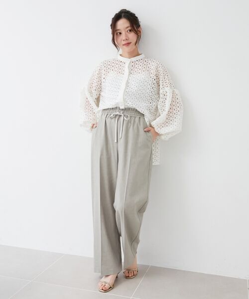 le.coeur blanc / ルクールブラン その他パンツ | 《名品★履きやすさ抜群！》アサレチックイージーワイドパンツ | 詳細9