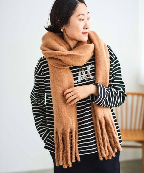 le.coeur blanc / ルクールブラン カットソー | 《手洗い可能》GLACEスパンコールロゴボーダー | 詳細12