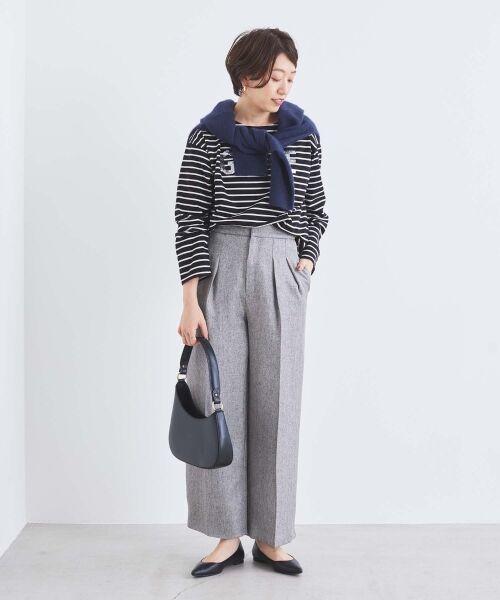 le.coeur blanc / ルクールブラン カットソー | 《手洗い可能》GLACEスパンコールロゴボーダー | 詳細22