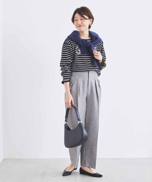 le.coeur blanc / ルクールブラン カットソー | 《手洗い可能》GLACEスパンコールロゴボーダー | 詳細23