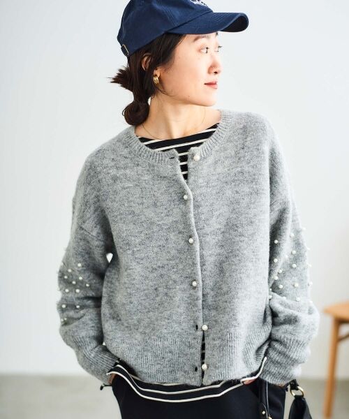 le.coeur blanc / ルクールブラン カットソー | 《手洗い可能》GLACEスパンコールロゴボーダー | 詳細27