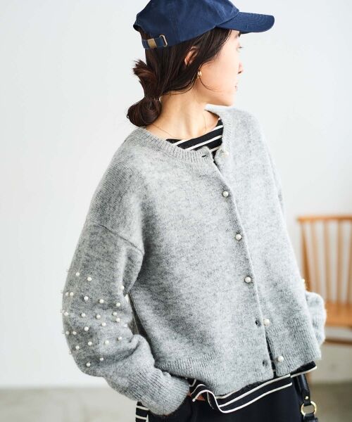 le.coeur blanc / ルクールブラン カットソー | 《手洗い可能》GLACEスパンコールロゴボーダー | 詳細28