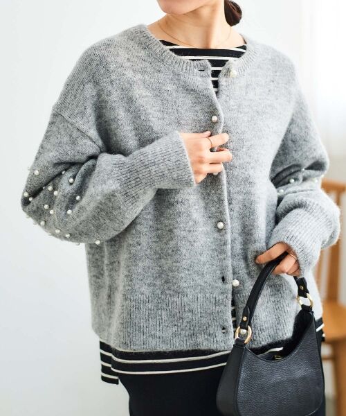 le.coeur blanc / ルクールブラン カットソー | 《手洗い可能》GLACEスパンコールロゴボーダー | 詳細29