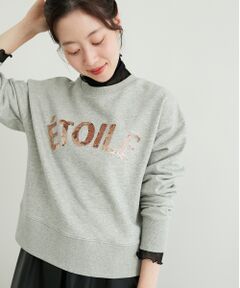 le.coeur blanc / ルクールブラン スウェット | 《手洗い可能》ETOILEスパンコールロゴスウェット